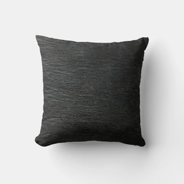 Almohada de cuero negro American MoJo (Anverso)