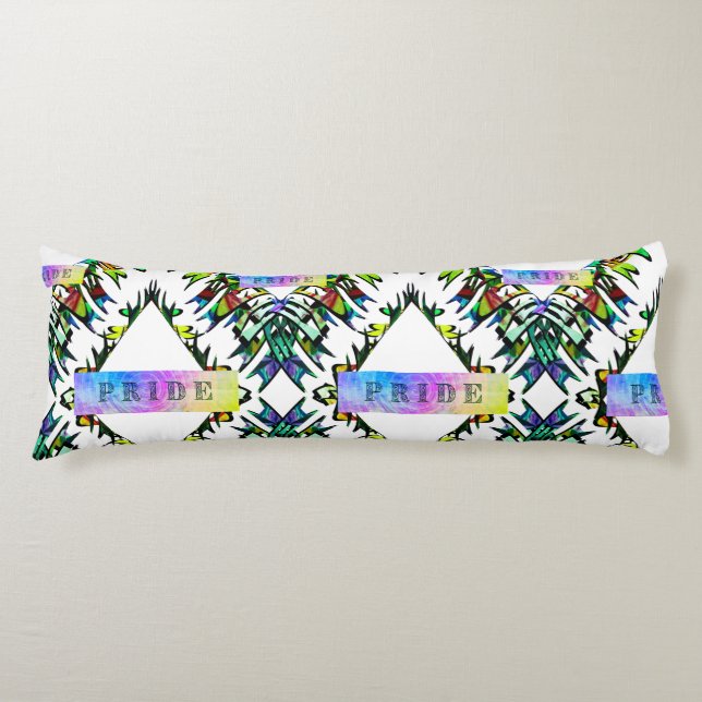 Almohada de cuerpo con patrón de orgullo 2 (Anverso)