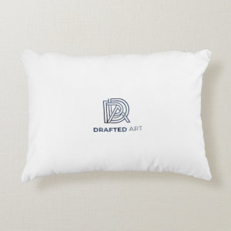 Almohada de cuerpo de arte de mármol fluido azul y