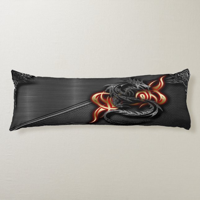 Almohada de cuerpo de dragón espectral (51 cm x 13 (Anverso)