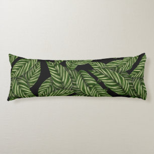 almohada de cuerpo de hojas de jungla