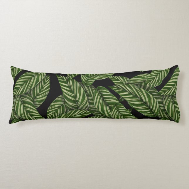 almohada de cuerpo de hojas de jungla (Anverso)