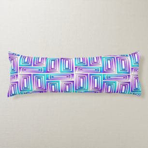 almohada de cuerpo de rectángulos geométricos