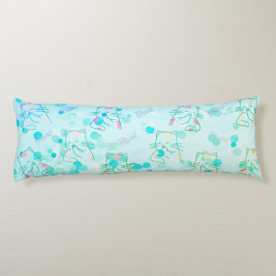 Almohada de cuerpo gitano verde y rosa