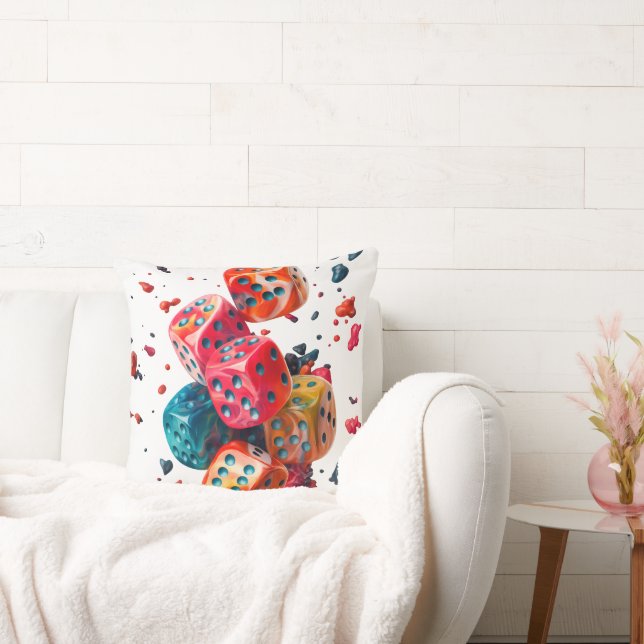 Almohada de dados coloridos (Sofá)