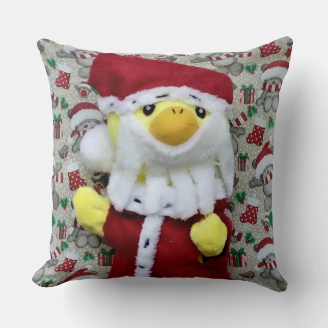 Almohada de Danny Duck Santa Navidad (Anverso)