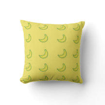 almohada de decoración bananera