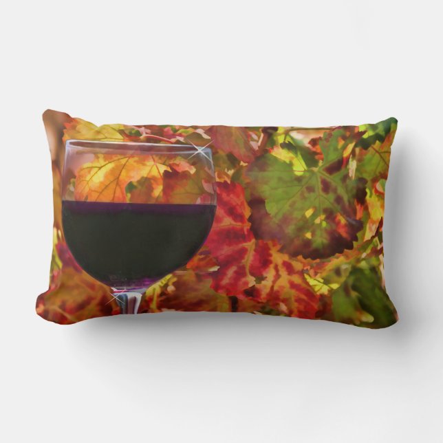 Almohada de decoración de campo vitivinícola (Anverso)