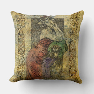Almohada de decoración de espera de época
