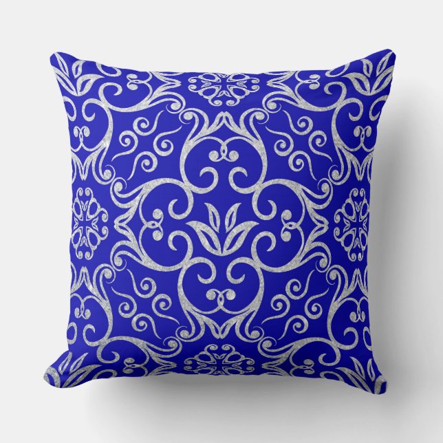 almohada de decoración de estilo azul dulce (Anverso)
