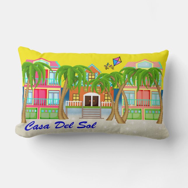 Almohada de decoración de playa - SRF (Anverso)
