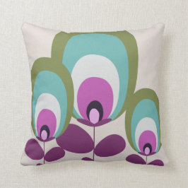 almohada de decoración de tonos Mid Century Mod