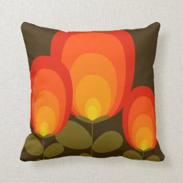 almohada de decoración de tonos Mid Century Mod