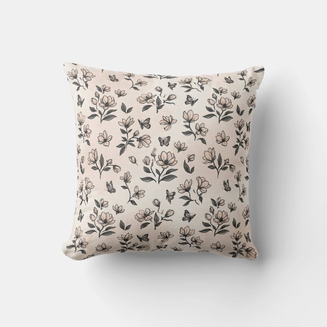 Almohada de decoración para el hogar con estampado (Anverso)
