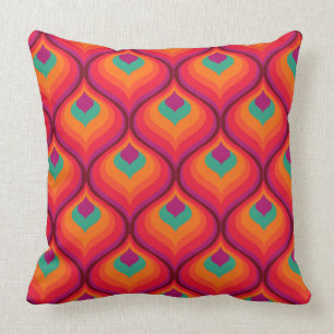 almohada de decoración retro de los años 70