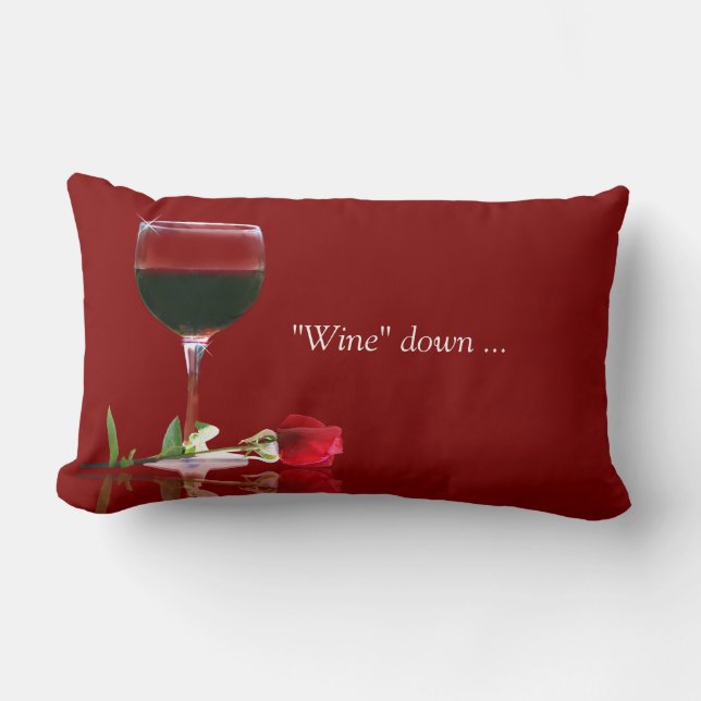 Almohada De Decoración Reversible Temática Del Vin (Anverso)