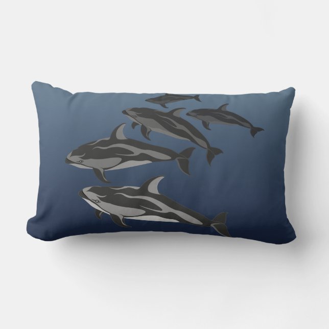 Almohada de delfín Almohada decorativa de delfín d (Anverso)
