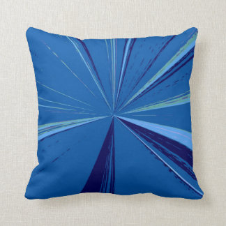 Almohada de desaparición azul del punto de la