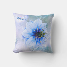 Almohada de deseos con respaldo blanco