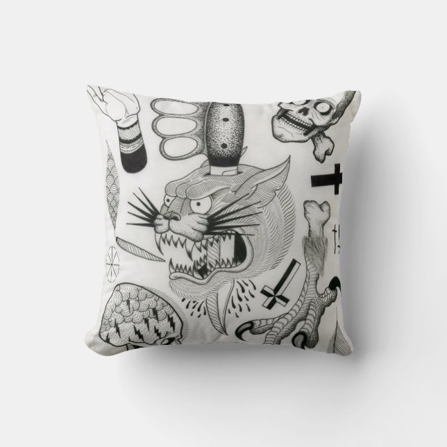 almohada de destello del tatuaje (Anverso)