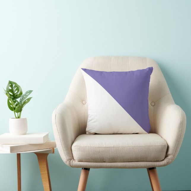 Almohada de Diagonal Two Tone Periwinkle (Silla)