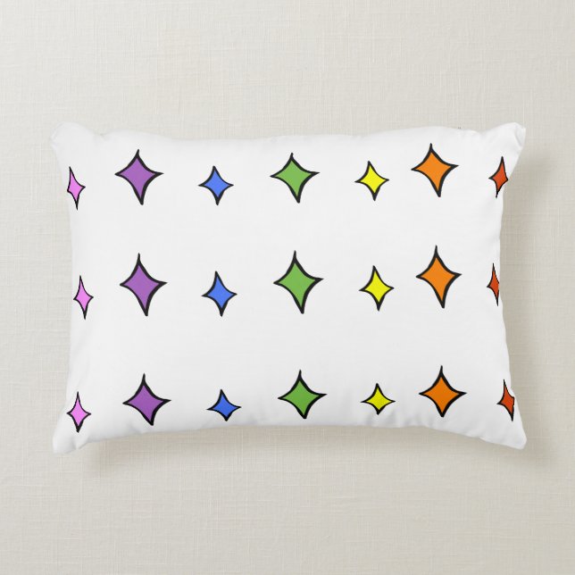 Almohada de diamante de arcoíris (Anverso)