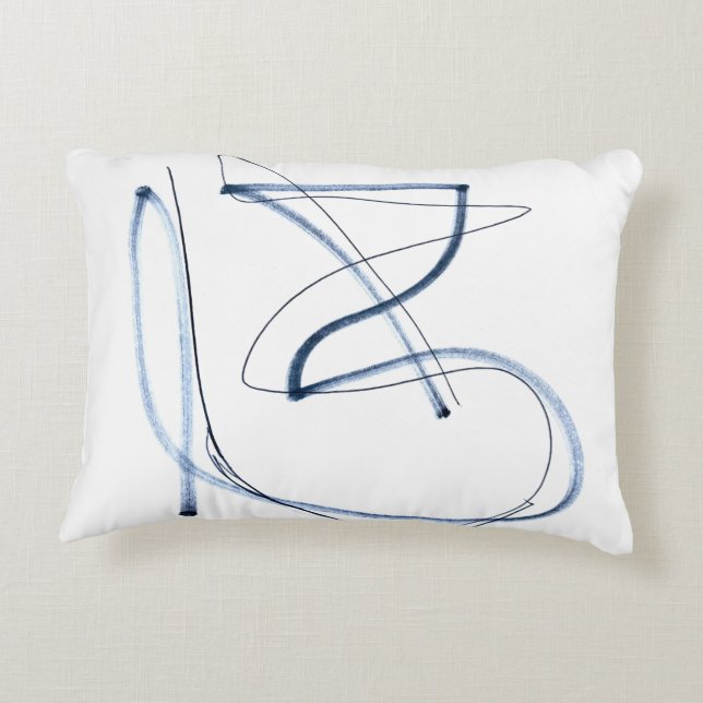 Almohada de Dibujo de Línea Espontánea (Reverso)