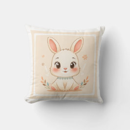 Almohada de dibujos animados de conejito lindo