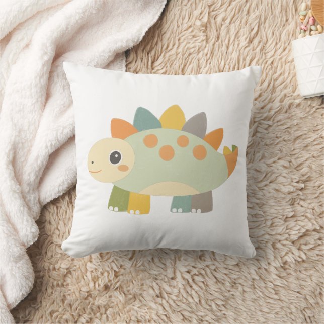 Almohada de Dino Adorable para Niños (Manta)
