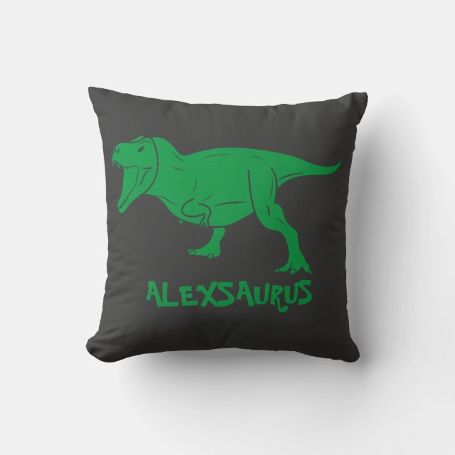 Almohada de dinosaurio personalizada, regalo para  (Anverso)
