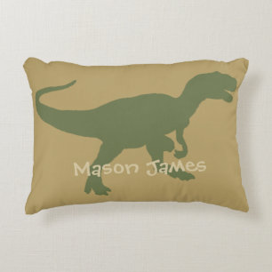 Almohada de Dinosaurio Silueta de T-Rex Camuflaje 