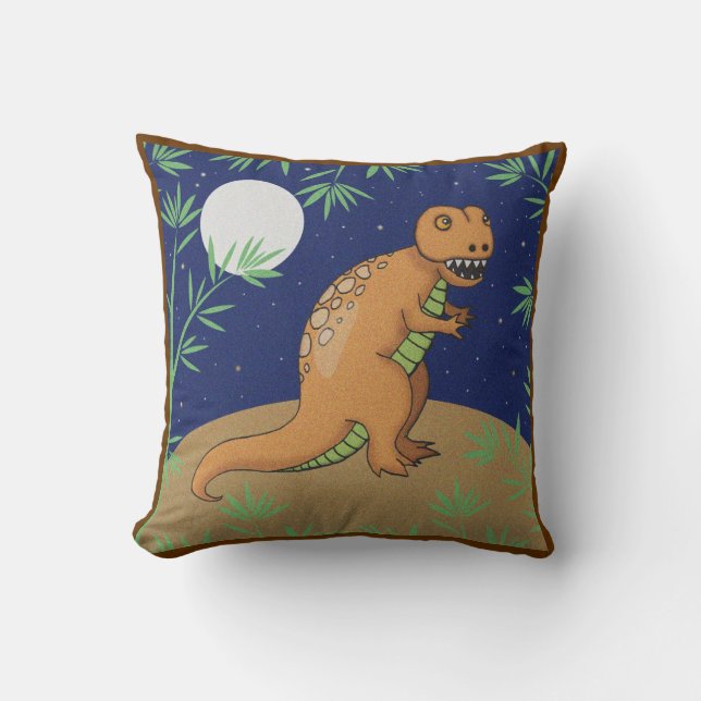 Almohada de Dinosaurio T-Rex para Niños (Anverso)