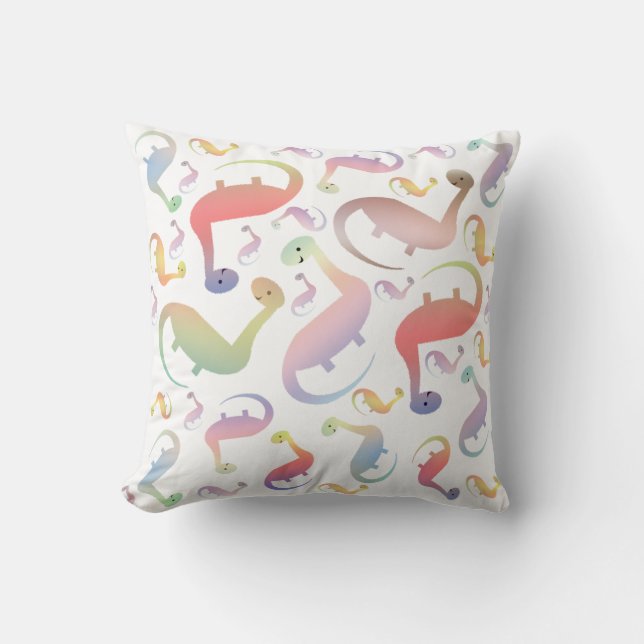 Almohada de dinosaurios felices para niños (Anverso)