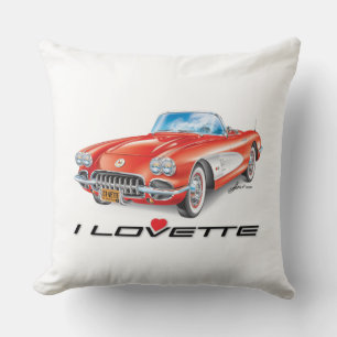 Almohada de diseño de coche ÚNICO que AMO