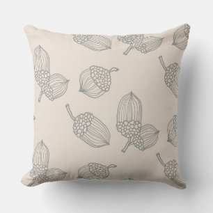 Almohada de diseño de crema de maíz/mora