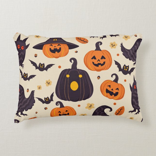 almohada de diseño de Halloween (Anverso)