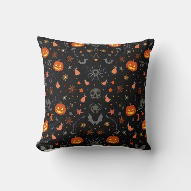 almohada de diseño de Halloween (Anverso)