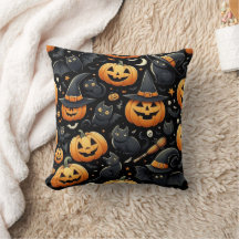 almohada de diseño de halloween