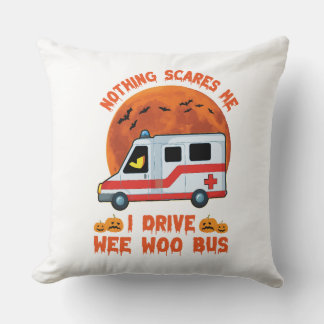 almohada de diseño de Halloween WEE-WOO-BUS
