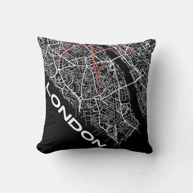 Almohada de diseño de Londres (Anverso)