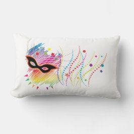 almohada de diseño de máscara colorida