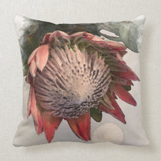 Almohada de diseño de papel acuático King Protea