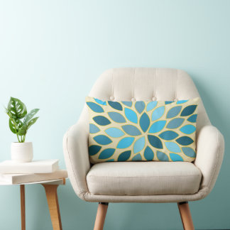 Almohada de diseño de patrón de flor moderno de es