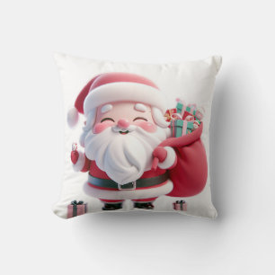 almohada de diseño de santa