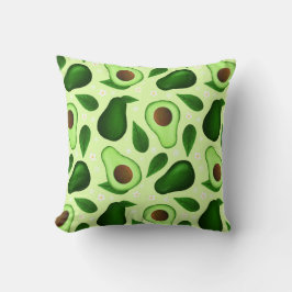 almohada de diseño fresco verde aguacate