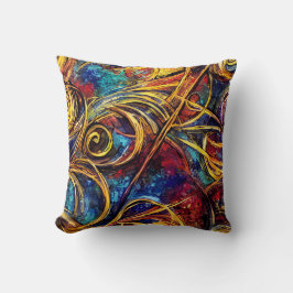 almohada de diseño funky