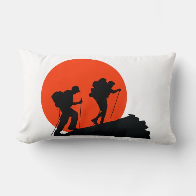 almohada de diseño genial me encanta el senderismo (Anverso)