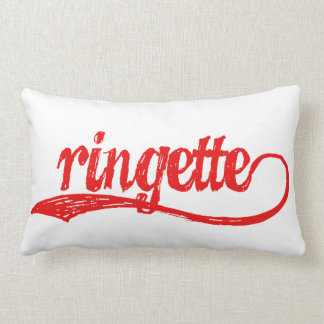 Almohada de doble cara de Ringette (roja/azul)