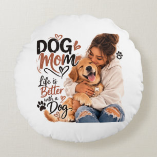 Almohada de Dog Mom   Cushion lindo de osito de pe