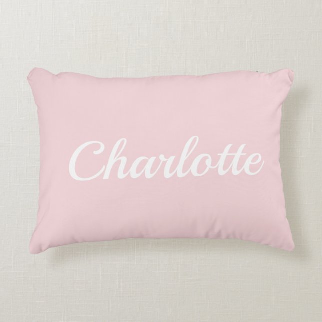 Almohada de dormitorio personalizada con nombre ro (Anverso)